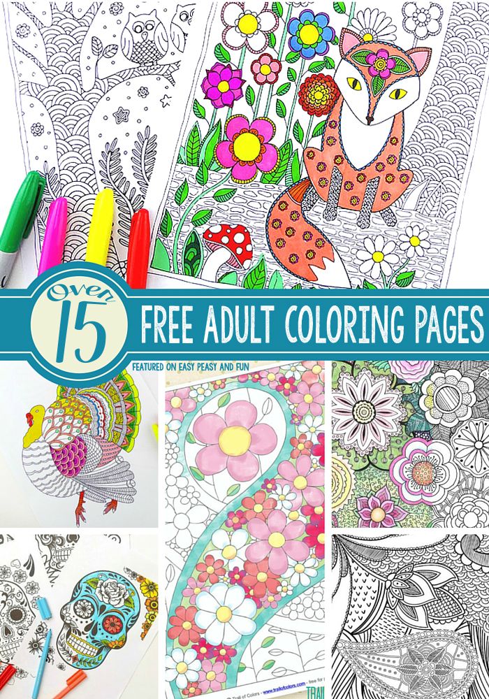 15 adult coloring pages