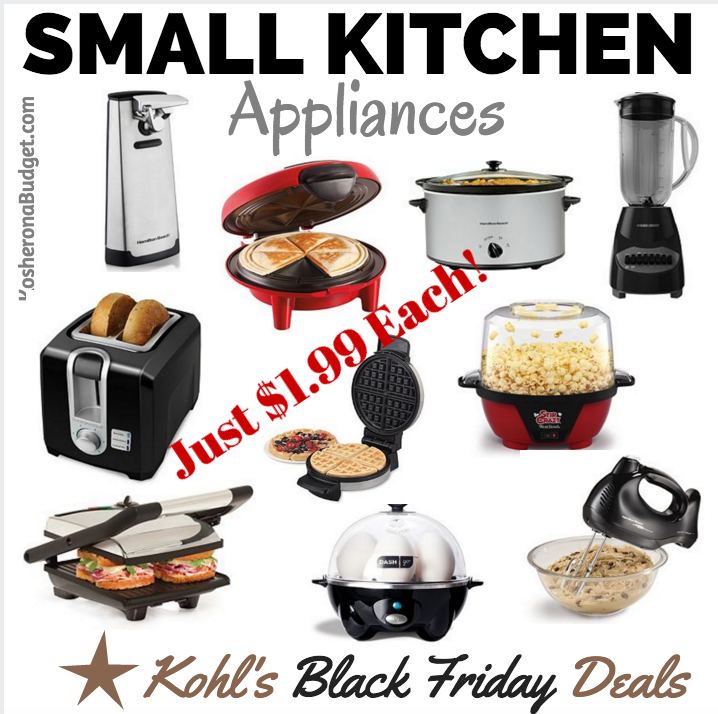 Small Kitchen Appliances for $1.99 Each