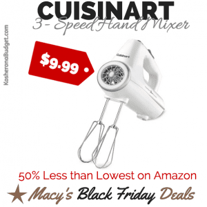 Cuisinart 3-Speed Mixer for $9.99 Black Friday