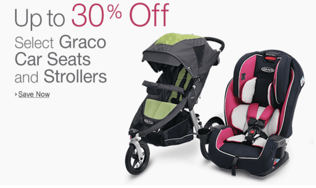 30% off or more on Graco Car Seats