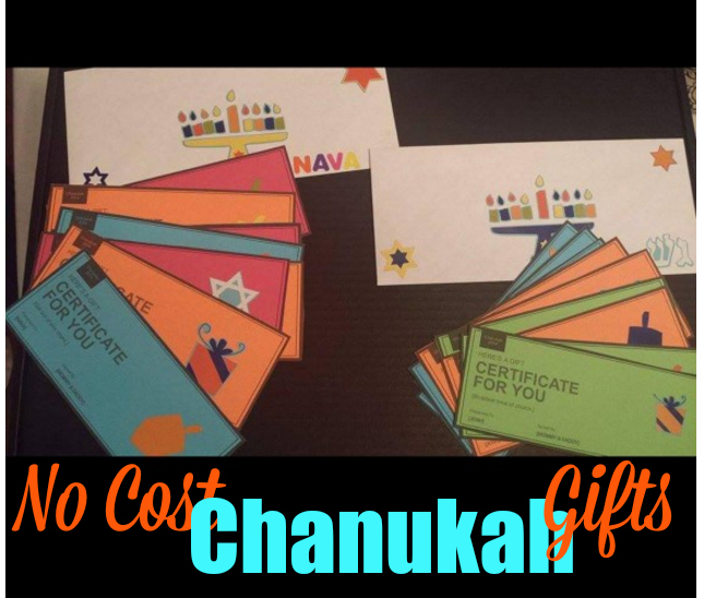No Cost Chanukah Gifts