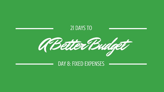 21 Days to a Better Budget, Day 8