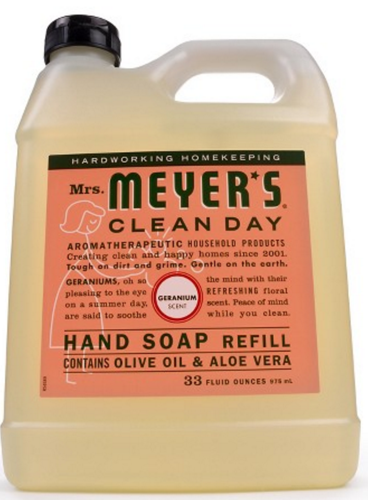 Mrs. Meyers 33 Oz. Hand Soap Refill, Geranium - $3.99 (Like paying $1
