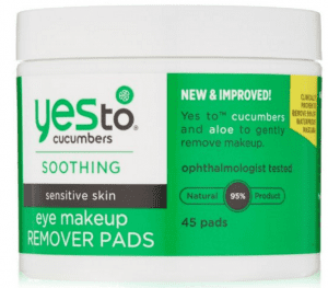 Yes to Cucumbers Soothing Eye Makeup Remover Pads