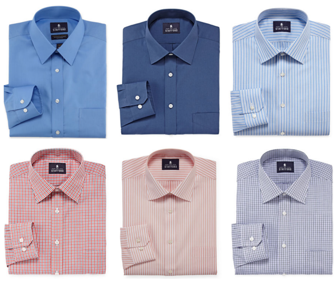 Stafford Travel Men's Long-Sleeved Dress Shirts - $7.65