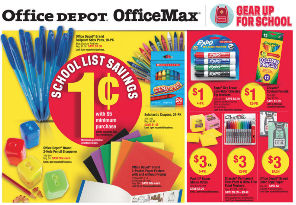 Best School Supply Deals for Week of August 14th