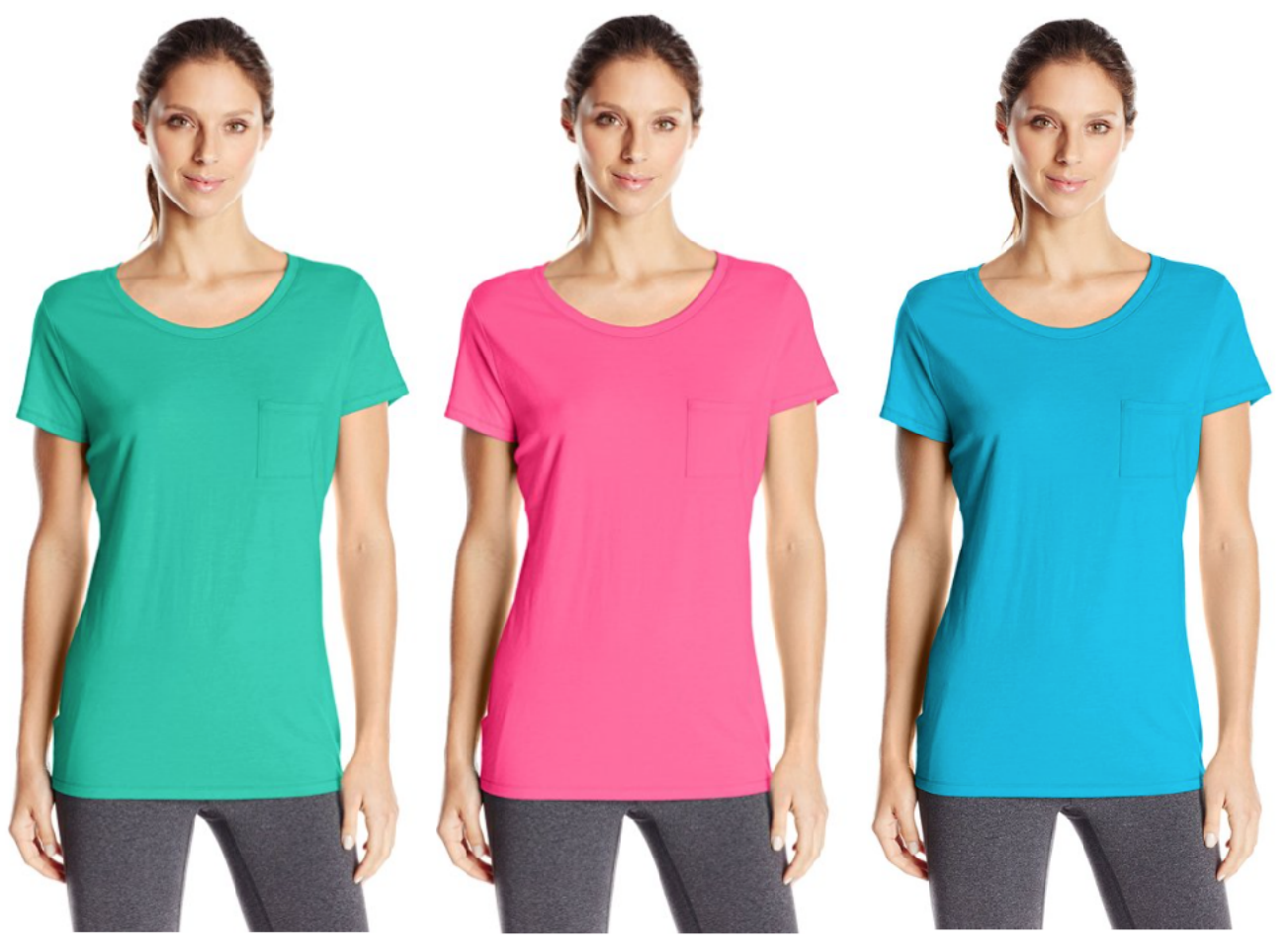 Hanes Women's Short-Sleeve Pocket T-Shirts (Under $3!)