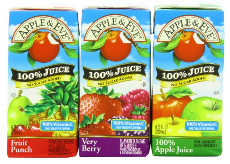 Apple & Eve Juice Boxes as Low as $.21 Each (Compare to $.32 at Costco!)