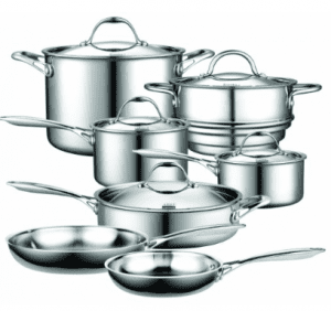 *BEST PRICE* Cooks Standard 12-Piece Stainless-Steel Cookware Set