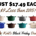 Cast Iron Dutch Oven Kohl's Black Friday Deal
