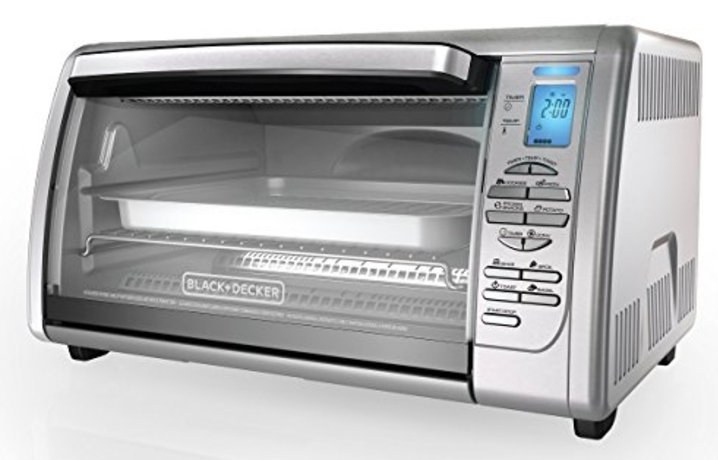 BLACK+DECKER 6-Slice Digital Convection Countertop Toaster Oven Just ...