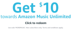Amazon music freebie