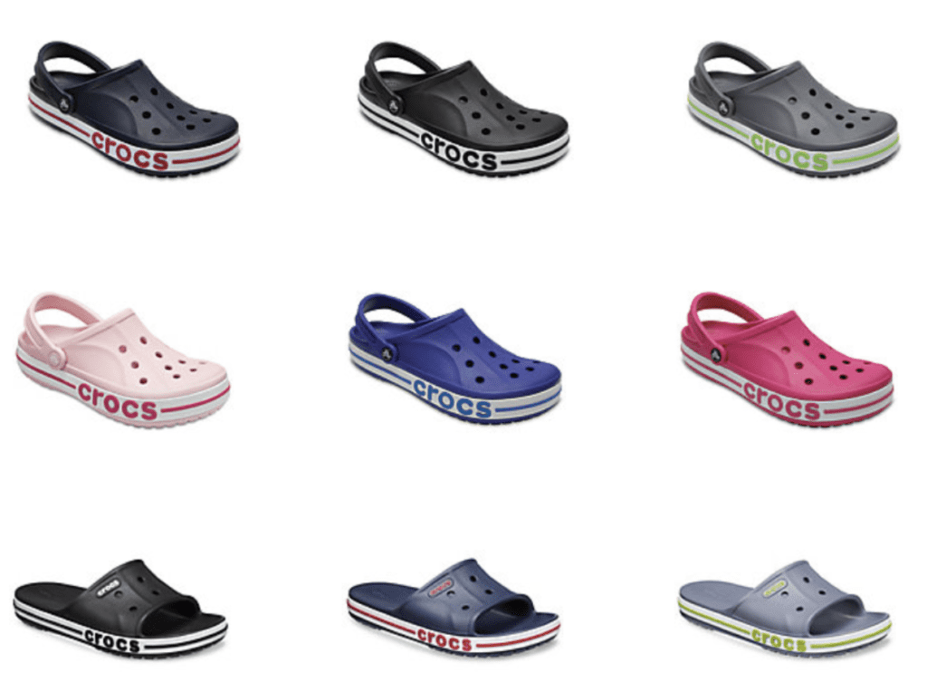 different brands of crocs