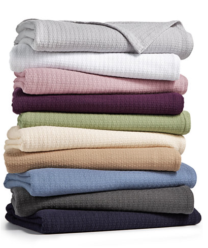 Macy's | Ralph Lauren Classic 100% Cotton Blankets as low as $
