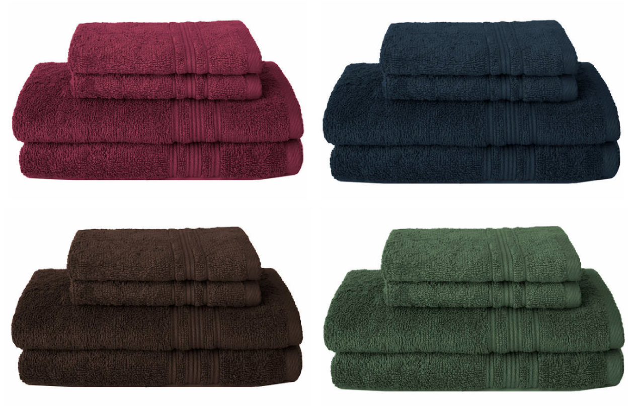 Costco Members  Charisma 100% Hygro Cotton 4-Piece Bath Towel Set $5.97