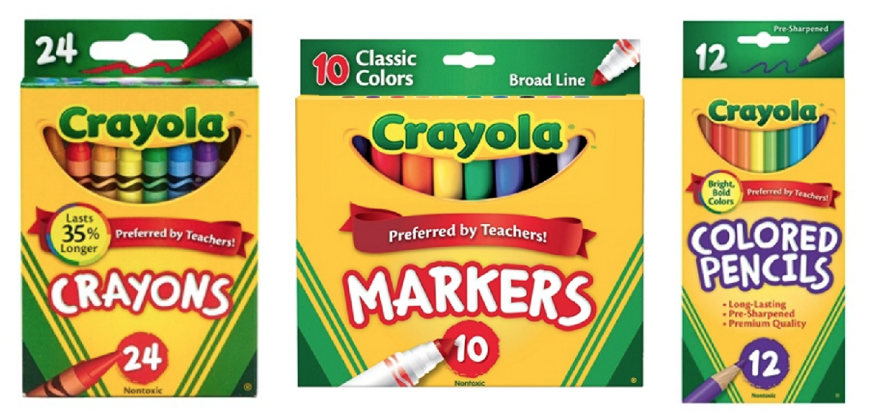 Office Depot | Crayola Crayon Box 24-Count for $.50 + More!