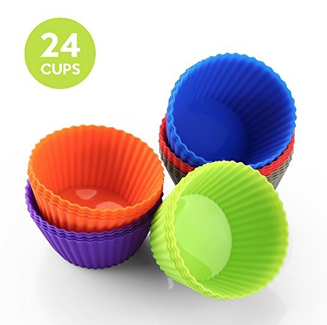 Pack of 24 Silicone Muffin Cups - PRICE DROP!