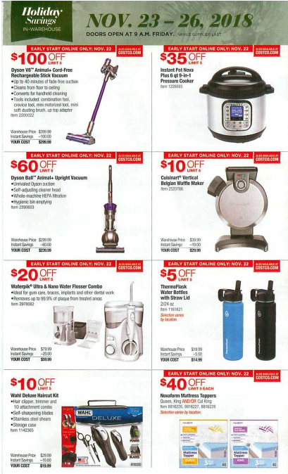 BLACK FRIDAY AD LEAK! Costco Black Friday 2018 Ad Scan Is Live