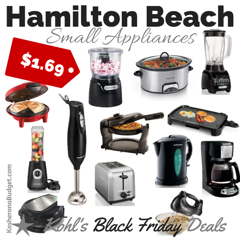 Kohl S Black Friday 2019 Small Kitchen Appliances For Just 1 69