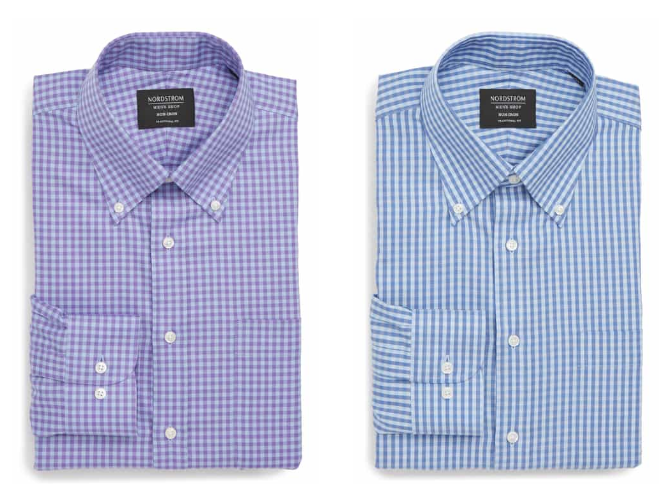 Nordstrom | Men's Traditional Fit Non-Iron Gingham Dress Shirts Up to ...