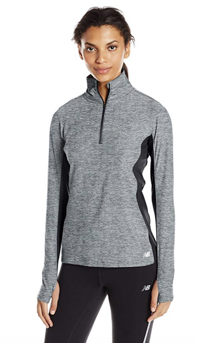 #CyberMonday2018 | New Balance Women's Space Dye Quarter Zip Top for ...