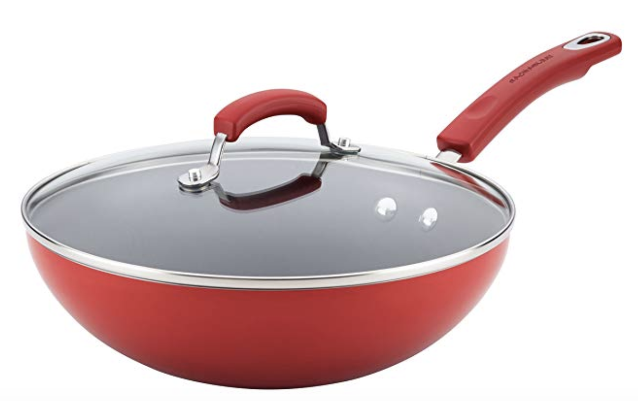 50% Off Rachael Ray Wok (in Red) - $24.99, Down from $49.99