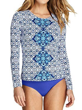 lands end rash guard womens