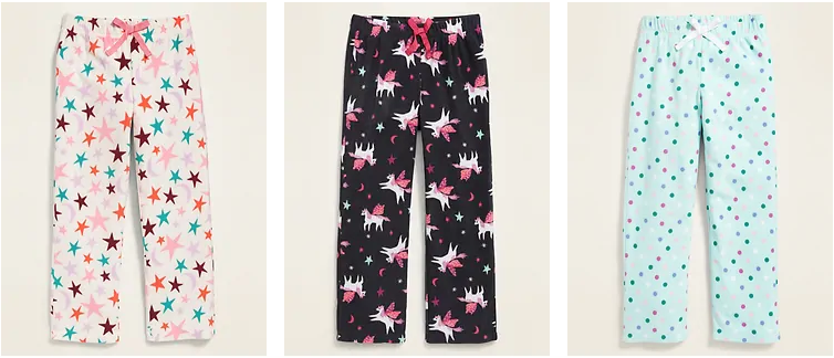 old navy fleece pajama pants