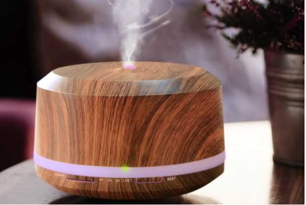 Pretty Wood-Grain Essential Oil Diffuser - Just $16.99