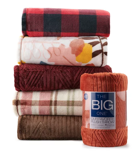 kohl's the big one fleece throw