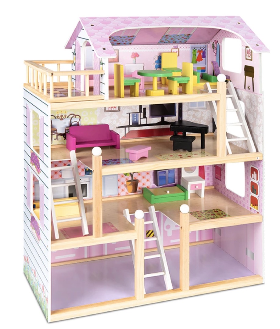 4-Story Wooden Doll House Just $54.99 with FREE Shipping