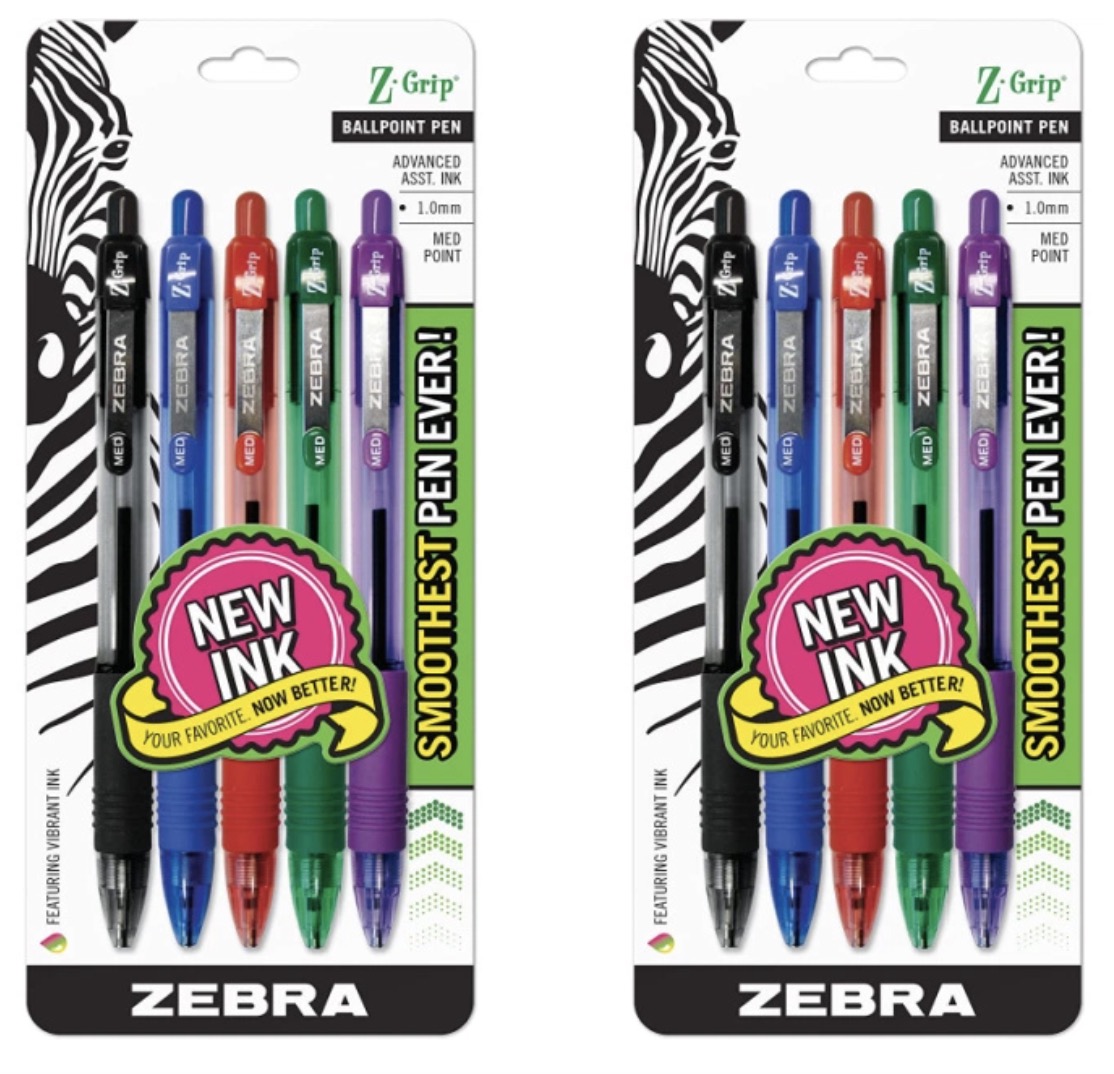 Walgreens | Zebra Z-Grip Pens Just 74¢ per 5-Pack