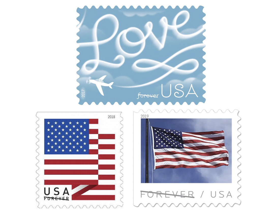 100 Stamps 5 sheet Postal First Class Forever US Postage Stamps