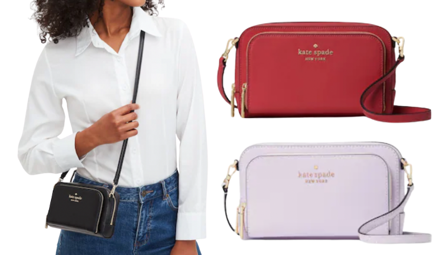 Kate Spade Bags | Kate Spade Staci Dual Zip Around Crossbody Bag | Color: Black | Size: Os | Alessiachic's Closet