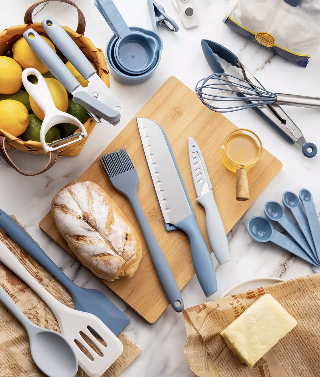 Macy's  Cook With Color 24-Pc. Essential Kitchen Gadget Set Only $14.99  (Reg. $58)